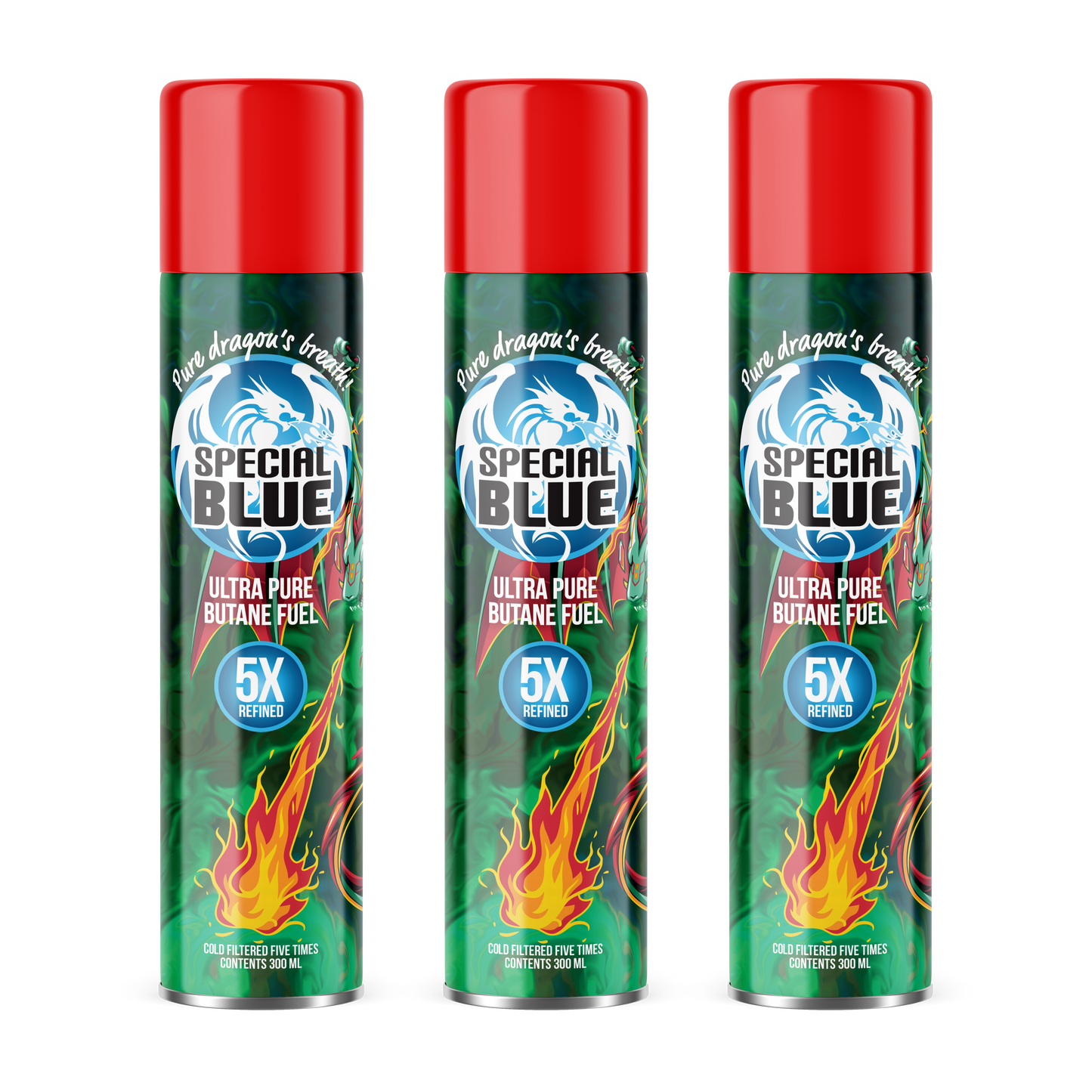 3 Pack - Special Blue 5x 300ml Butane