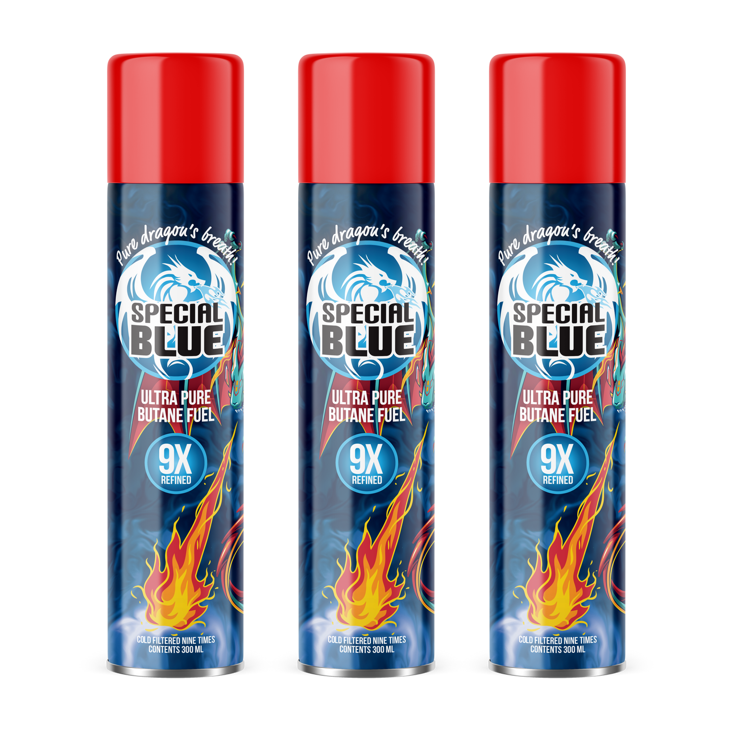 3 Pack - Special Blue 9x 300ml Butane
