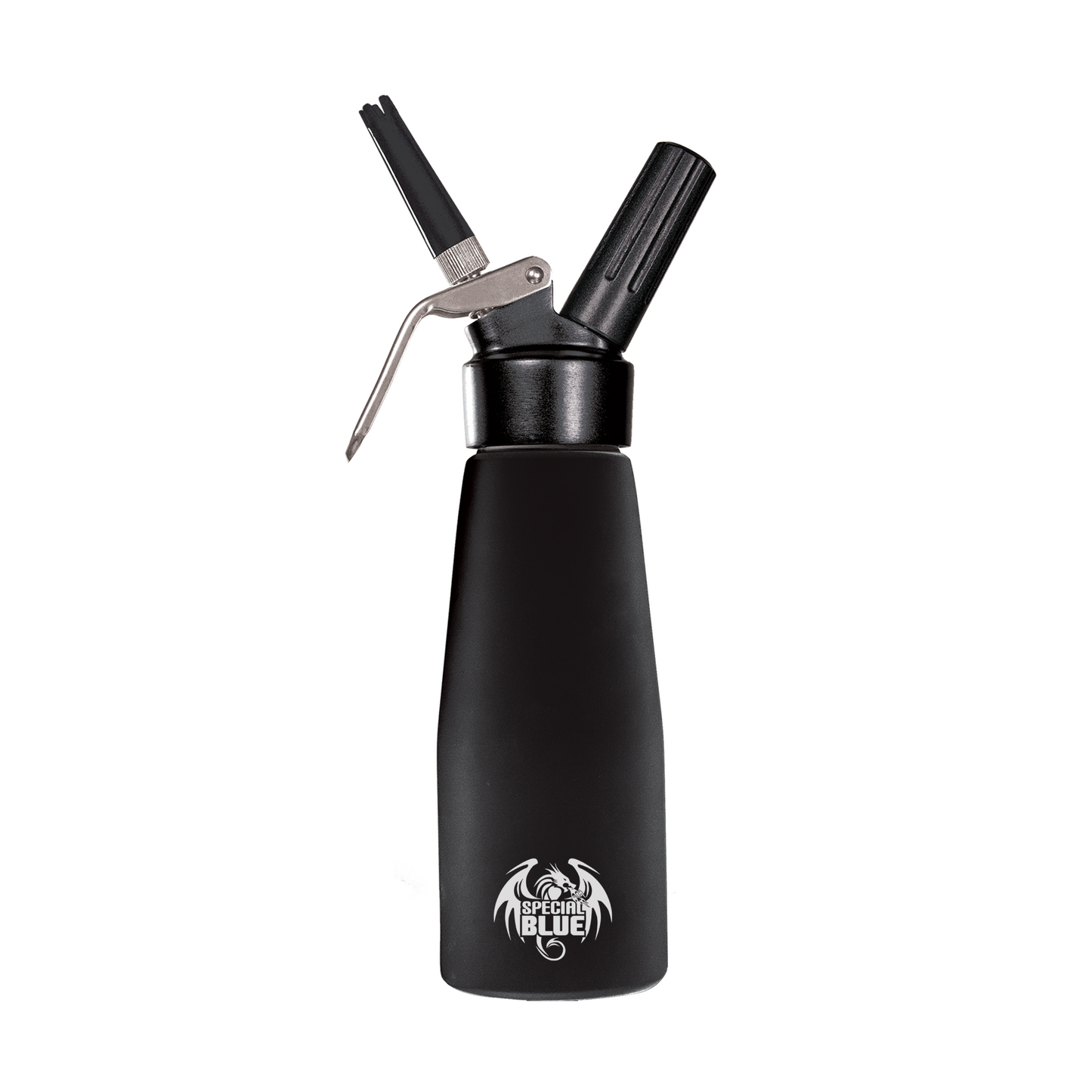 Pint  BLACK RUBBER WHIPPER with Metal Head 0.5L